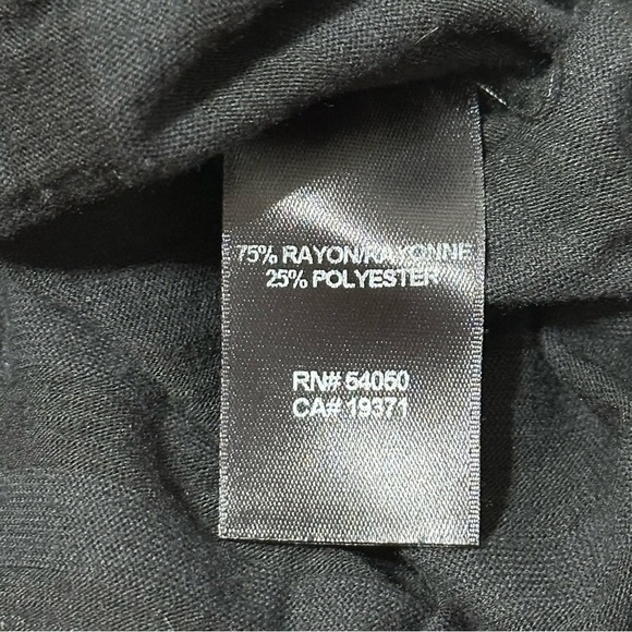 Robert Rodriguez Women’s Size S Black Shadow Stripe Batwing Cropped Top Shirt - Picture 7 of 9